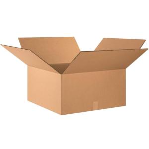 imageBOX USA 10 Pack of HeavyDuty Double Wall Corrugated Cardboard Boxes 24quot L x 24quot W x 10quot H Kraft Shipping Packing and MovingDouble Wall