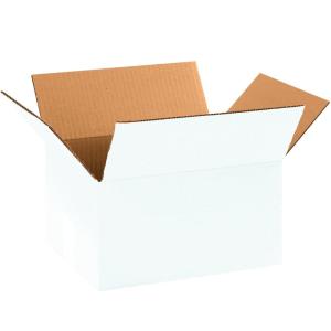 imageBOX USA 15 Pack of HeavyDuty Double Wall Corrugated Cardboard Boxes 11 14quot L x 8 34quot W x 6quot H Kraft Shipping Packing and MovingWhite