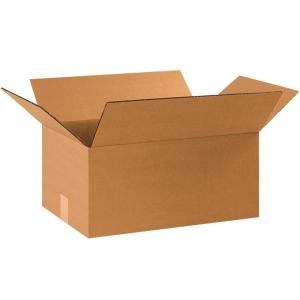 imageBOX USA 25 Pack of HeavyDuty Corrugated Cardboard Boxes 15quot L x 12quot W x 10quot H Kraft Shipping Packing and MovingHeavyDuty