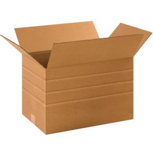 imageBOX USA BMD262626 MultiDepth Corrugated Boxes 26quotL x 26quotW x 26quotH Kraft Pack of 1017 14 x 11 12 x 11