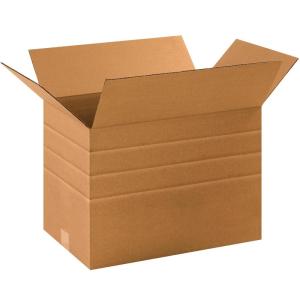 imageBOX USA BMD262626 MultiDepth Corrugated Boxes 26quotL x 26quotW x 26quotH Kraft Pack of 1017 14 x 11 12 x 12