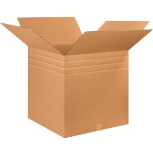 imageBOX USA BMD262626 MultiDepth Corrugated Boxes 26quotL x 26quotW x 26quotH Kraft Pack of 1026 x 26 x 26