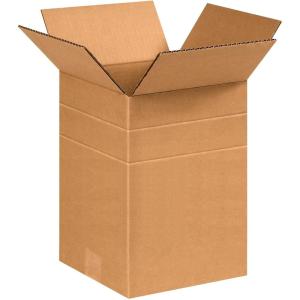 imageBOX USA BMD262626 MultiDepth Corrugated Boxes 26quotL x 26quotW x 26quotH Kraft Pack of 108 12 x 8 12 x 12