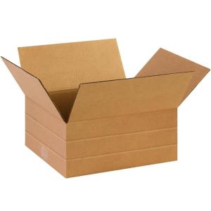 imageBOX USA Shipping Boxes Medium 14quotL x 12quotW x 6quotH 25Pack  Corrugated Cardboard Box for Packing Moving and StorageMultiDepth