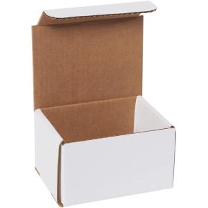 imageBox USA Small Shipping Boxes 5quot x 4quot x 3quot 50Pack Bulk  White Box Mailer for Packaging or Small Business Mailing 5x4x3