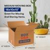 imageBOX USA Moving Boxes Large 20quotL x 20quotW x 15quotH 12Pack  Corrugated Cardboard Box for Packing Shipping and Storage16x16x10 Small 10Pk