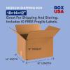 imageBOX USA Moving Boxes Large 20quotL x 20quotW x 15quotH 12Pack  Corrugated Cardboard Box for Packing Shipping and Storage18x14x12 Medium 20Pk