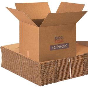 imageBOX USA Moving Boxes Large 20quotL x 20quotW x 15quotH 12Pack  Corrugated Cardboard Box for Packing Shipping and Storage20x20x15 Large 12Pk Saver